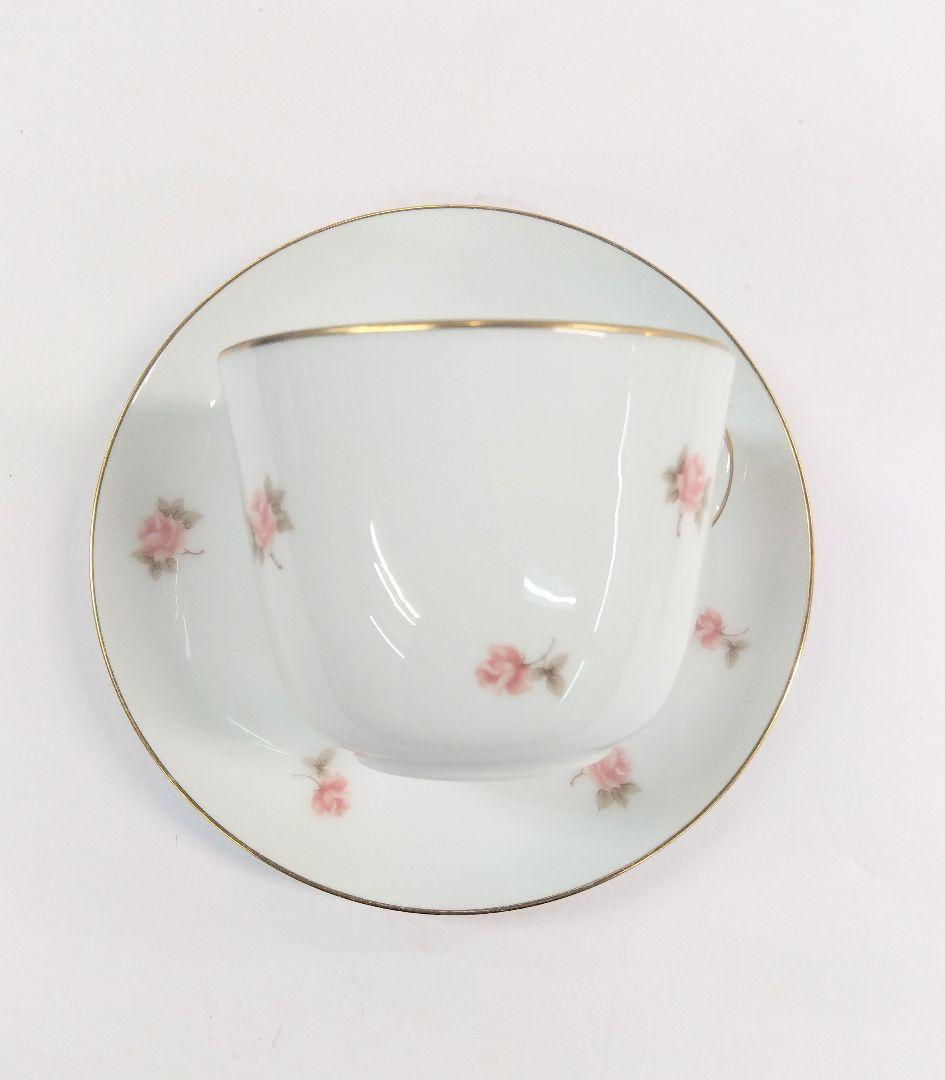 大倉陶園 コーヒーカップ 花柄 中皿 プレート 洋食器 食器 ソーサー