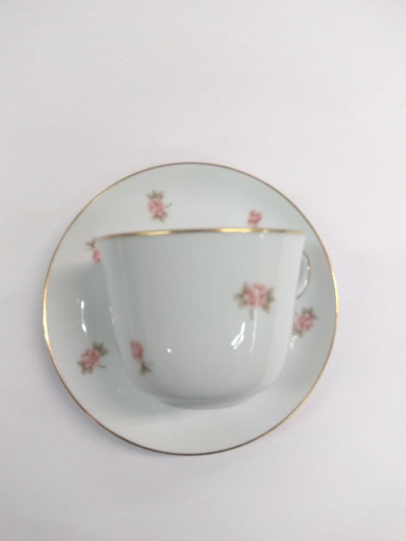 大倉陶園 コーヒーカップ 花柄 中皿 プレート 洋食器 食器 ソーサー