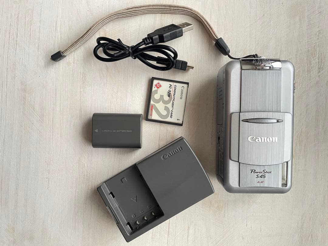 【動作確認済み】 Canon PowerShot S45 シルバー