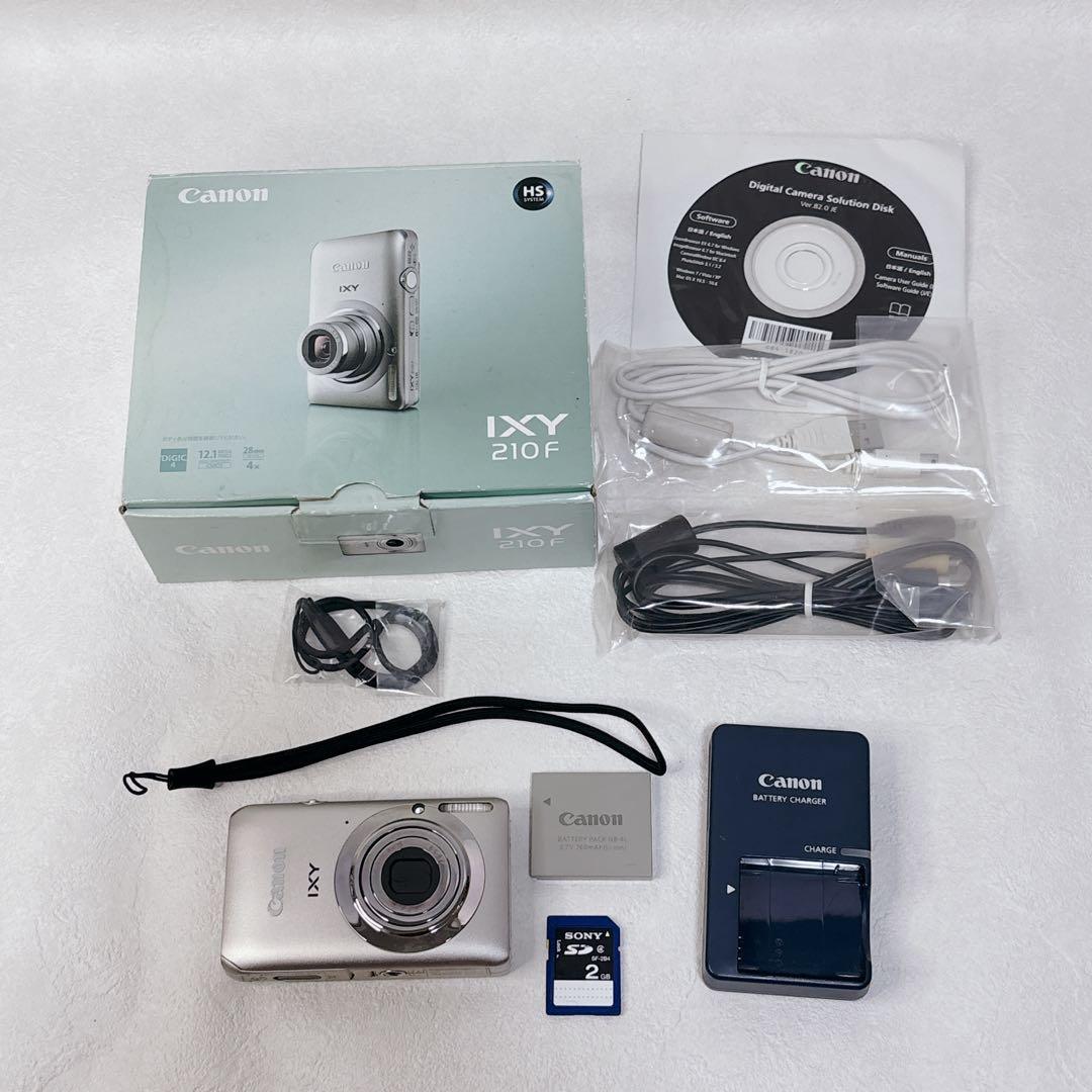 極美品 Canon IXY 210F フルセット SDカード付 完動品