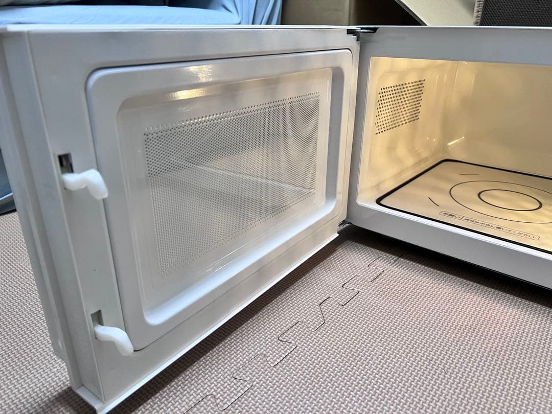 【美品】TWINBIRD 電子レンジ ホワイト フラット＆ダイヤル操作