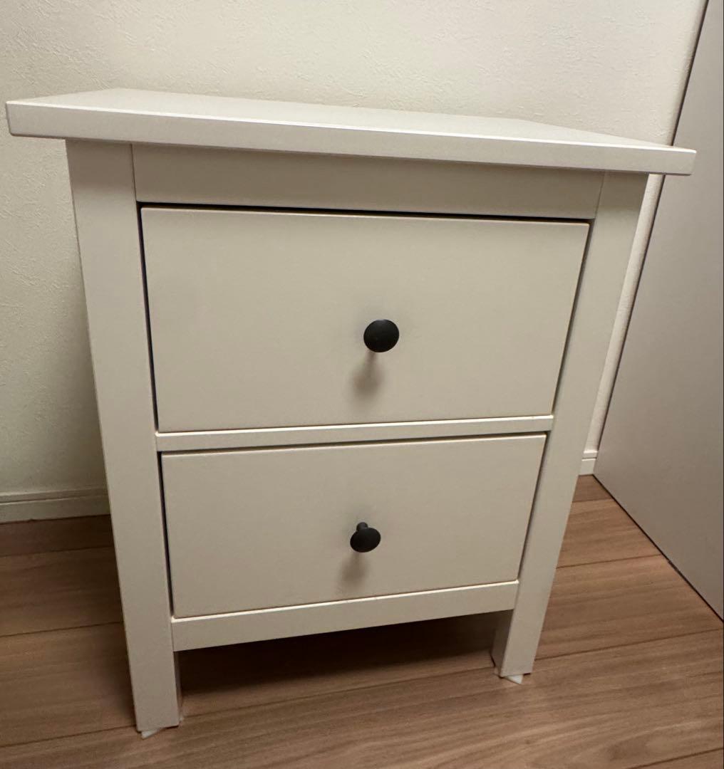 IKEA イケア　ヘムネス　HEMNES チェスト　ホワイト　白　ナイトテーブル