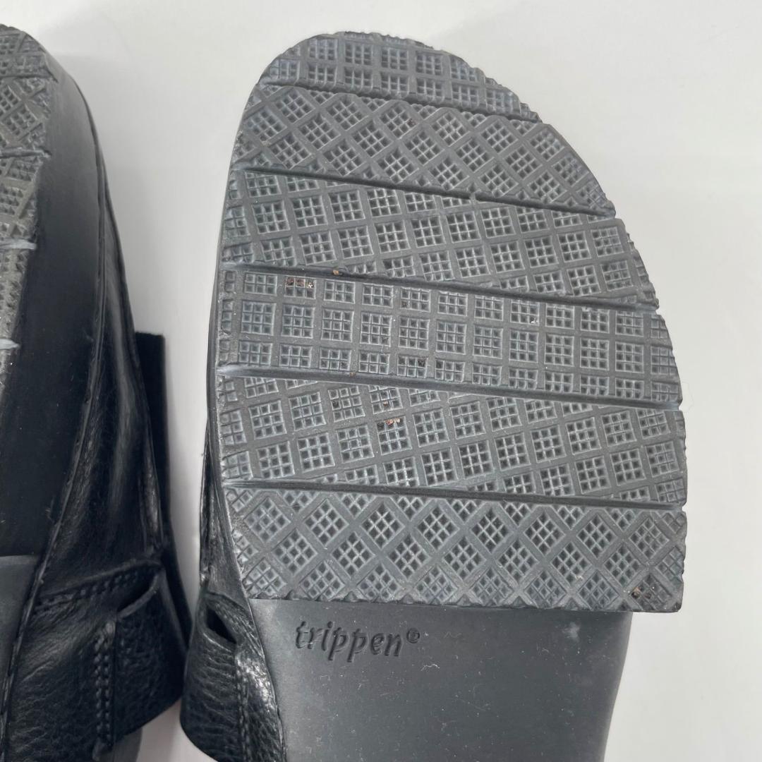 良品✨トリッペン フリンジローファー 黒 ブラック 36