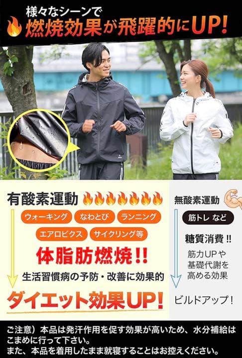 サウナスーツ　フルジップ　メンズ　レディース