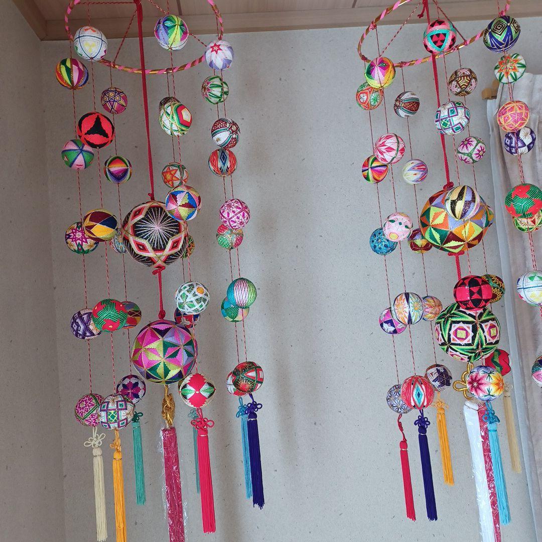 柳川さげもん　毬　吊るし雛飾り①②