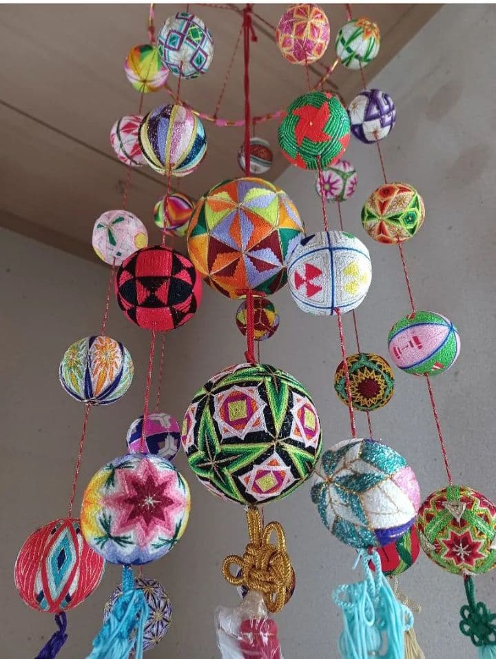 柳川さげもん　毬　吊るし雛飾り①②