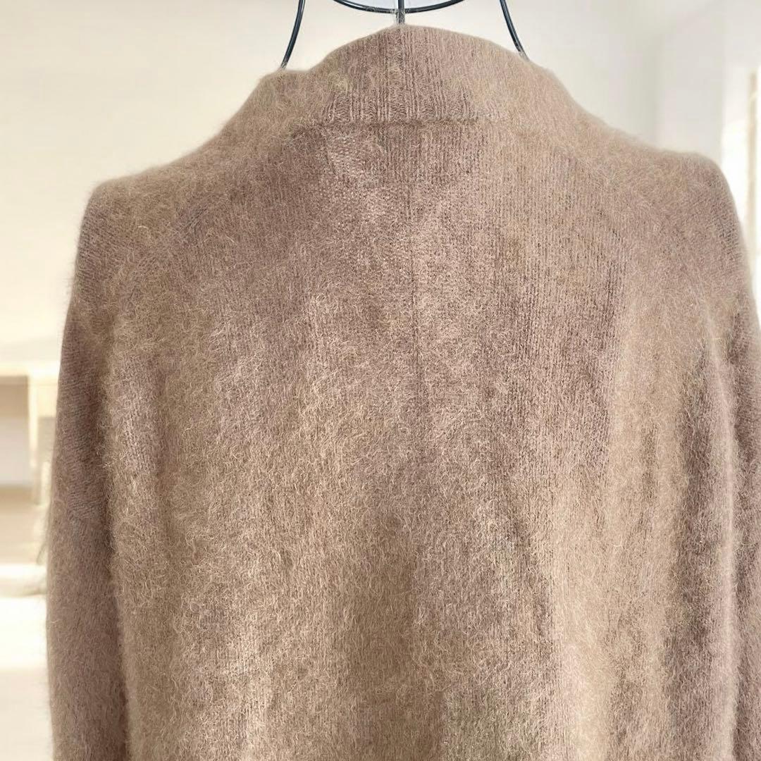 LANVINenBleu ランバン　ラクーン100%ロングニットカーディガン38