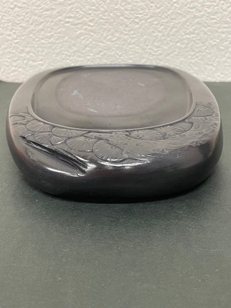 二代目 相馬羊堂作【最高級 紅渓石硯　21.5cm/1922g】共箱　相馬展夫