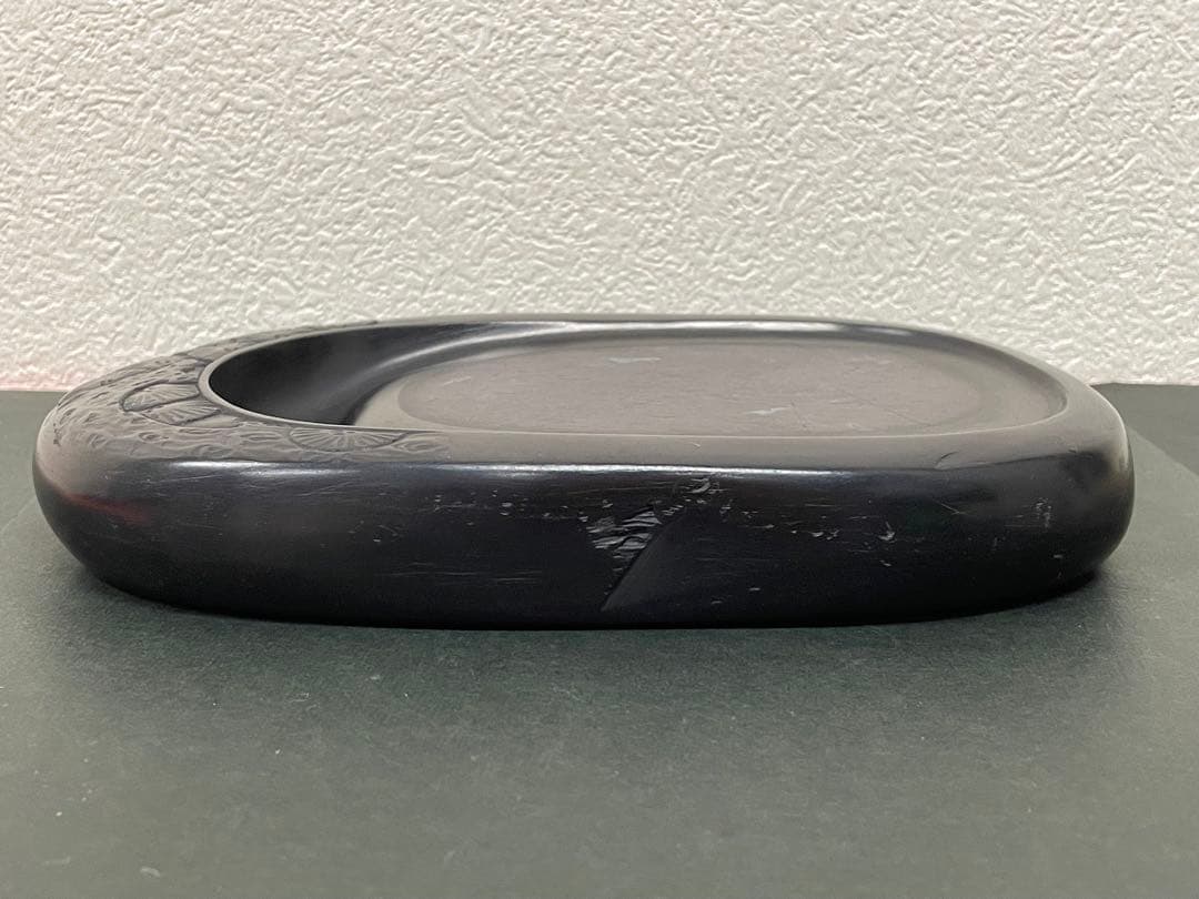 二代目 相馬羊堂作【最高級 紅渓石硯　21.5cm/1922g】共箱　相馬展夫