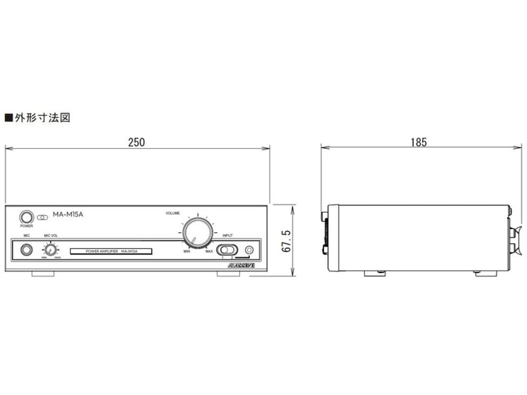 【箱入り新品未開封】MASSIVE マッシブ MA-M15A ◆ パワーアンプ