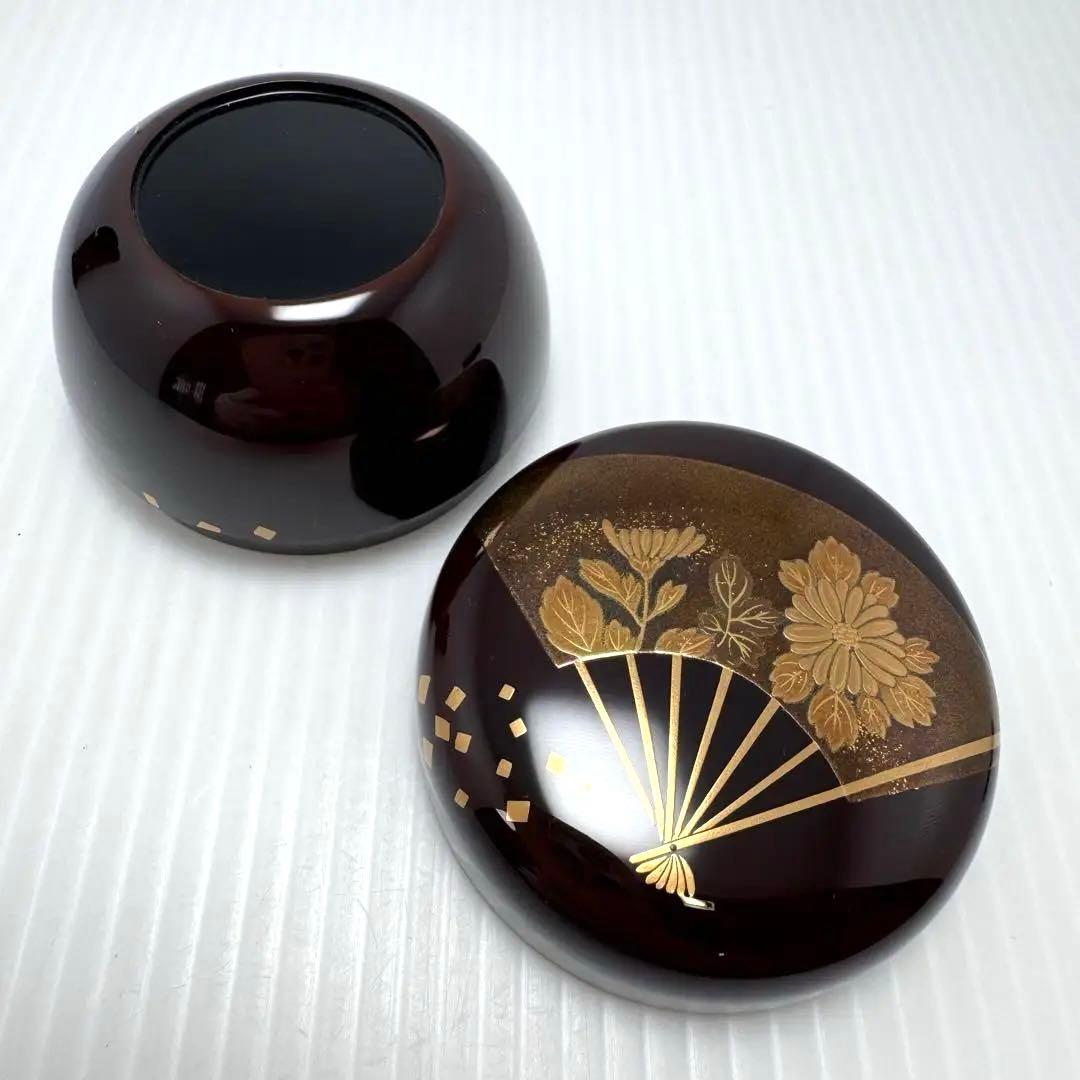 新品 輪島塗 蒔絵 茶箱 棗 香合 筒共箱 セット 漆器 漆 輪島漆器 和柄