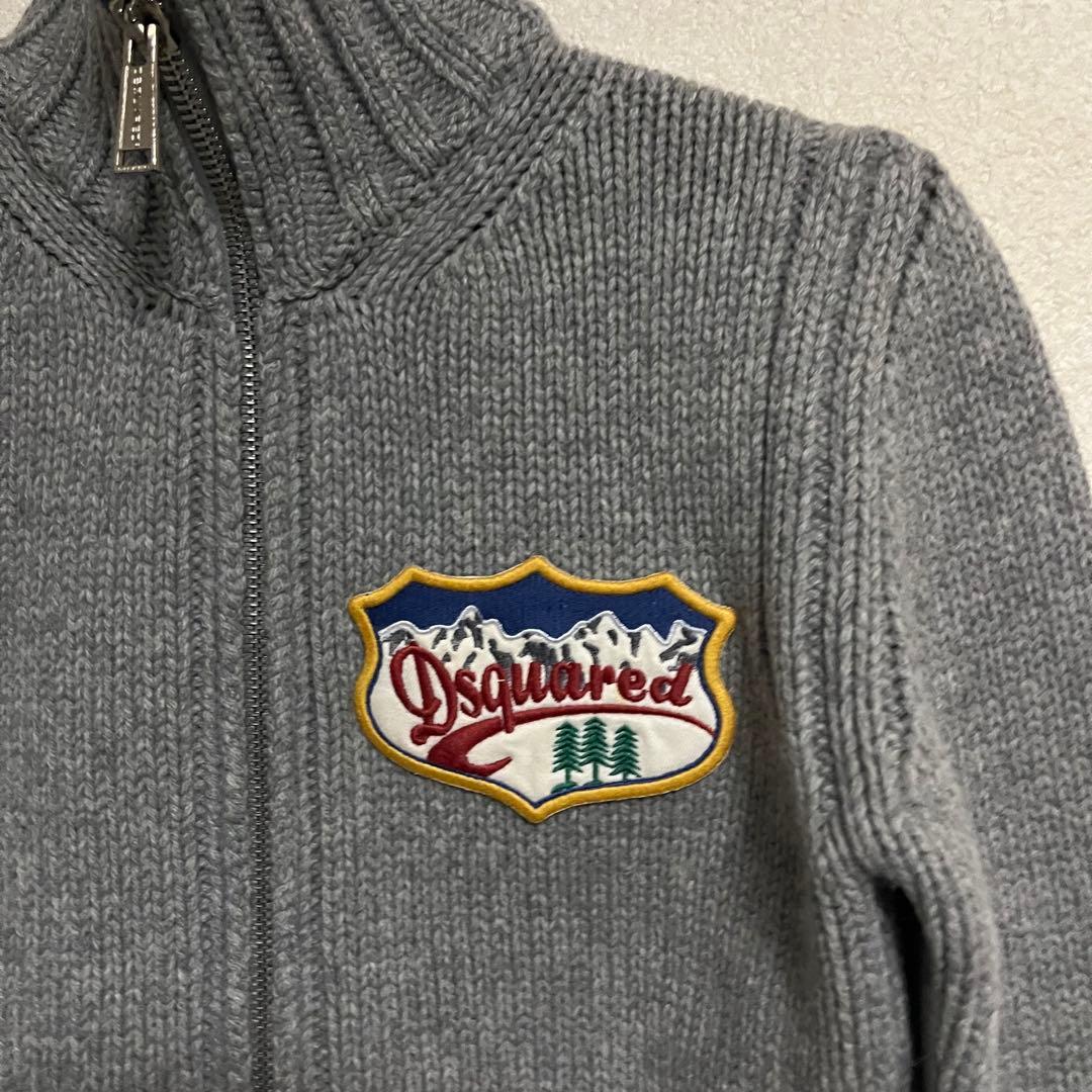 ディースクエアード DSQUARED2 ドライバーズニット S グレー