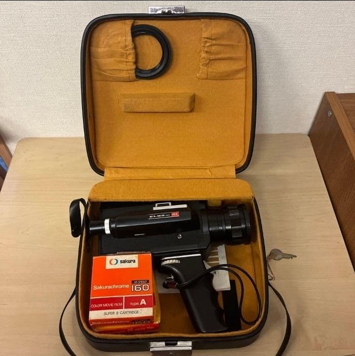 8ミリフィルムカメラ ELMO SUPER 106 作例あり フィルム付き