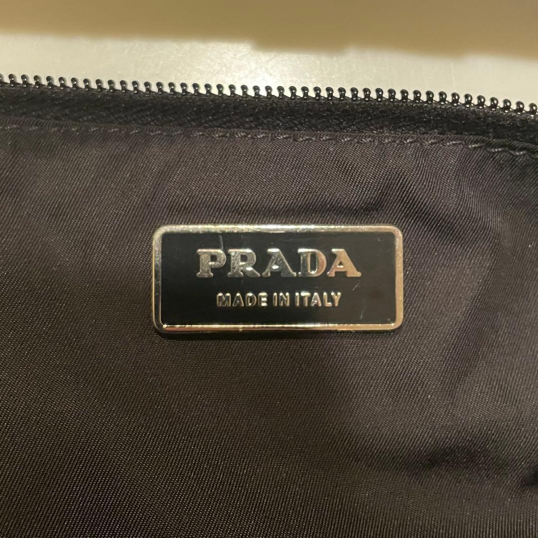 プラダ PRADA ウエストポーチ ボディバッグ ブラック 黒 ナイロン 美品