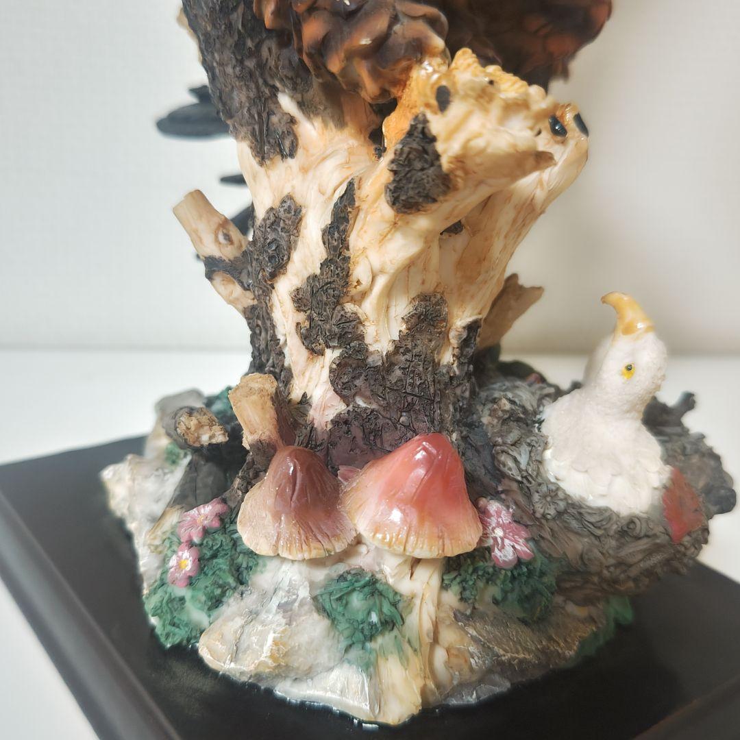 Bald Eagles フィギュリン 親子 ヒナ