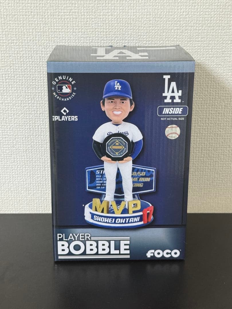 【新品・未開封】FOCO製 大谷翔平 NL MVP 記念ボブルヘッド