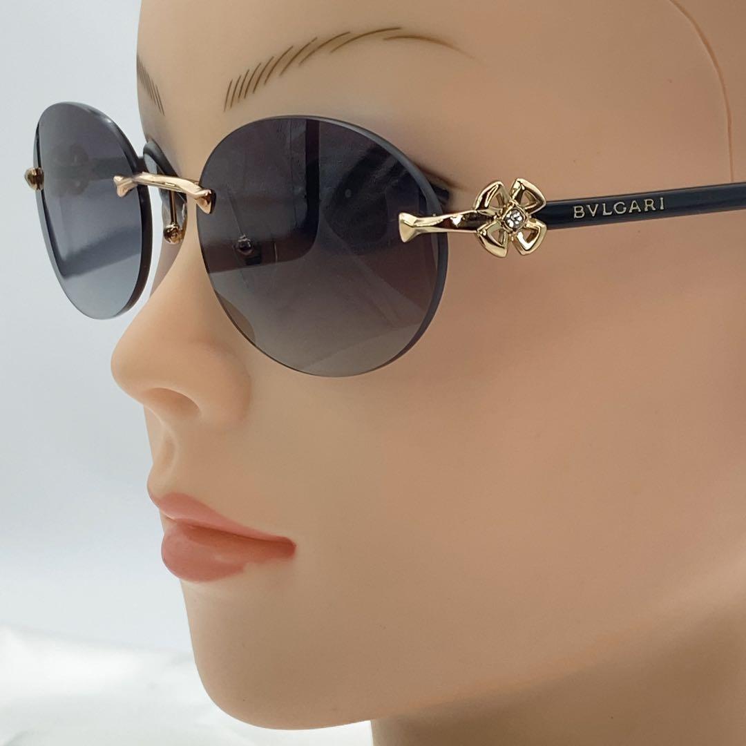 BVLGARI サングラス　6191-B-D 2014/8G リムレス　極美品