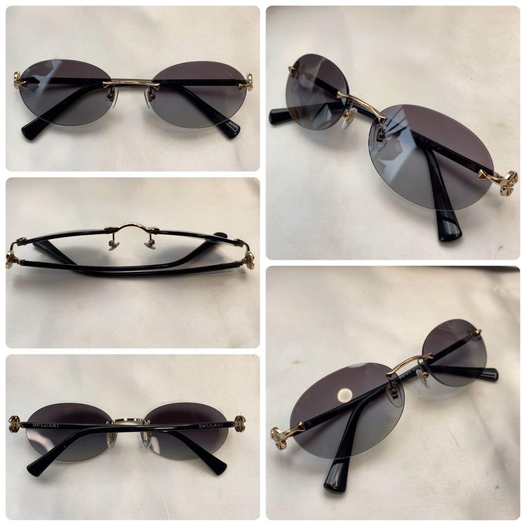 BVLGARI サングラス　6191-B-D 2014/8G リムレス　極美品