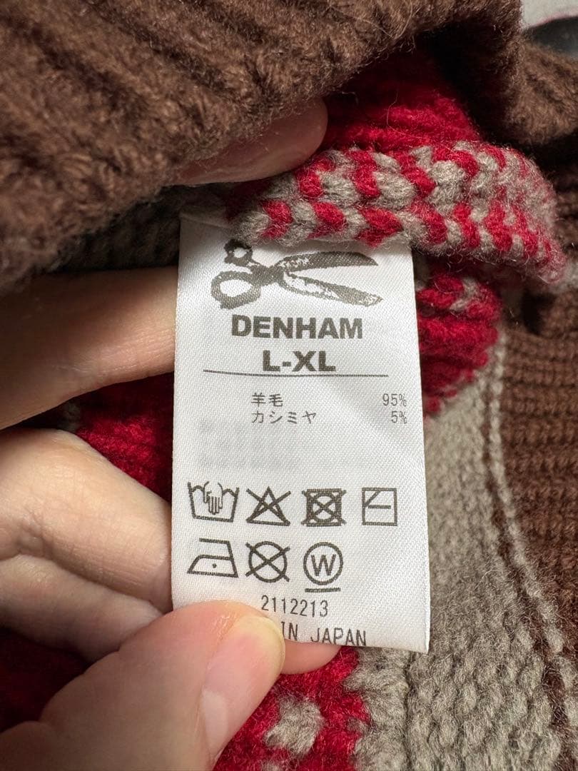 完売品 DENHAM 25aw a IN U STORY KNIT カウチン