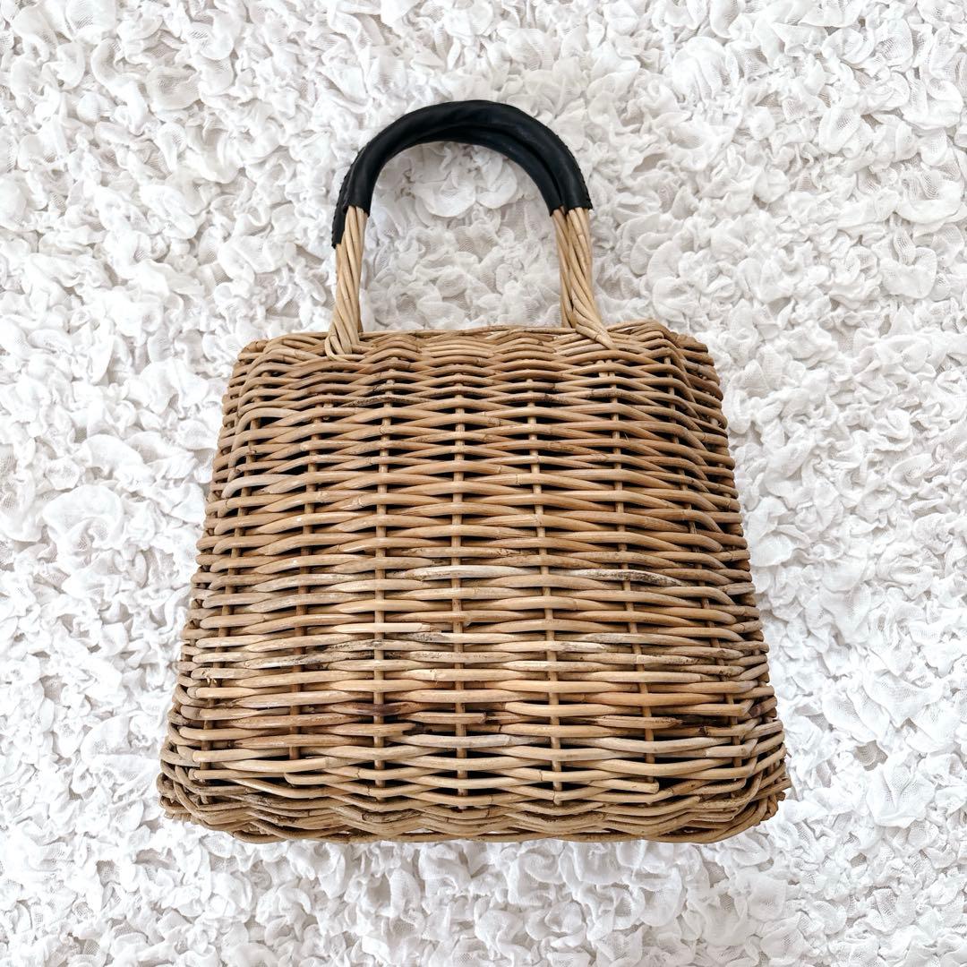 plein de bonnes choses シェルバッグ　アラログ　かごバッグ