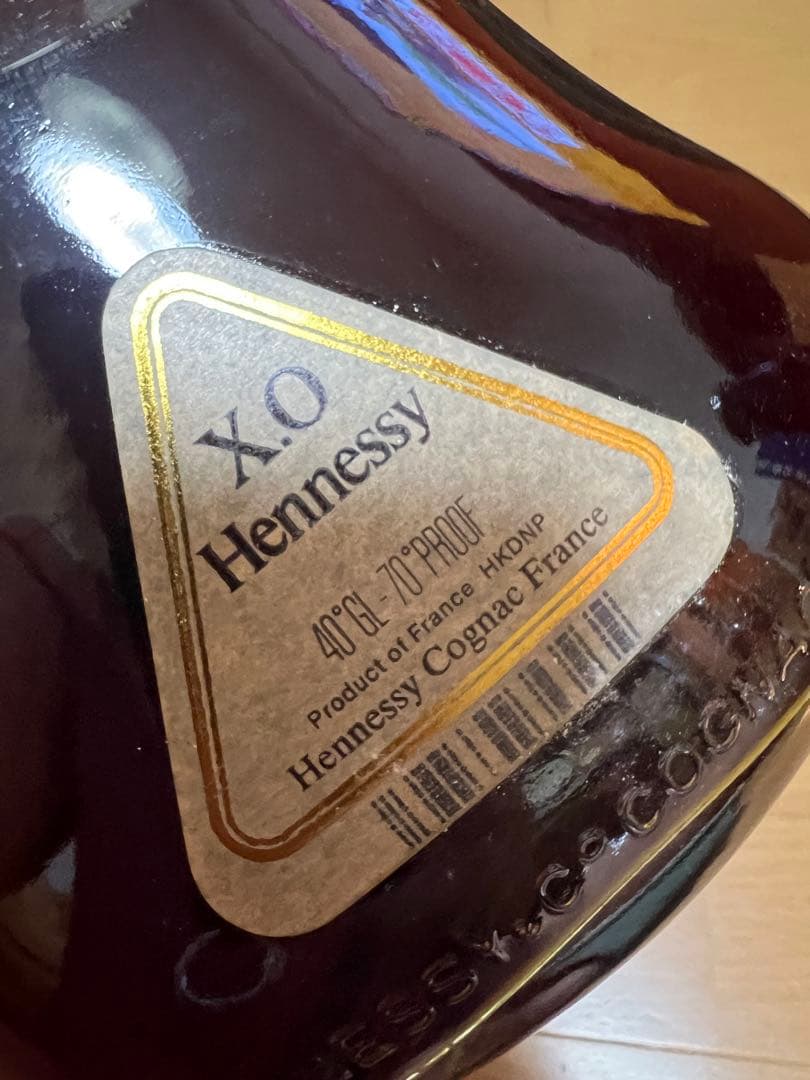 ヘネシー Hennessy XOコニャック 700ml 金キャップグリーンボトル