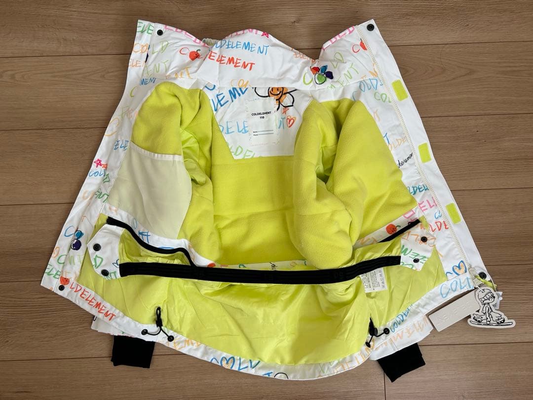 子ども用スノーボードウェア ホワイト/カラフル