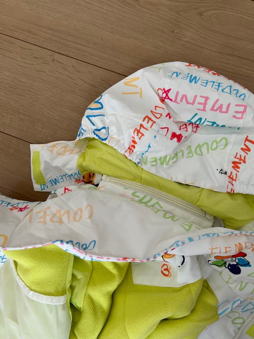 子ども用スノーボードウェア ホワイト/カラフル