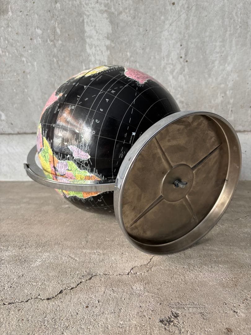 60s 70s 地球儀 黒 ブラックオーシャン REPLOGLE社 ヴィンテージ