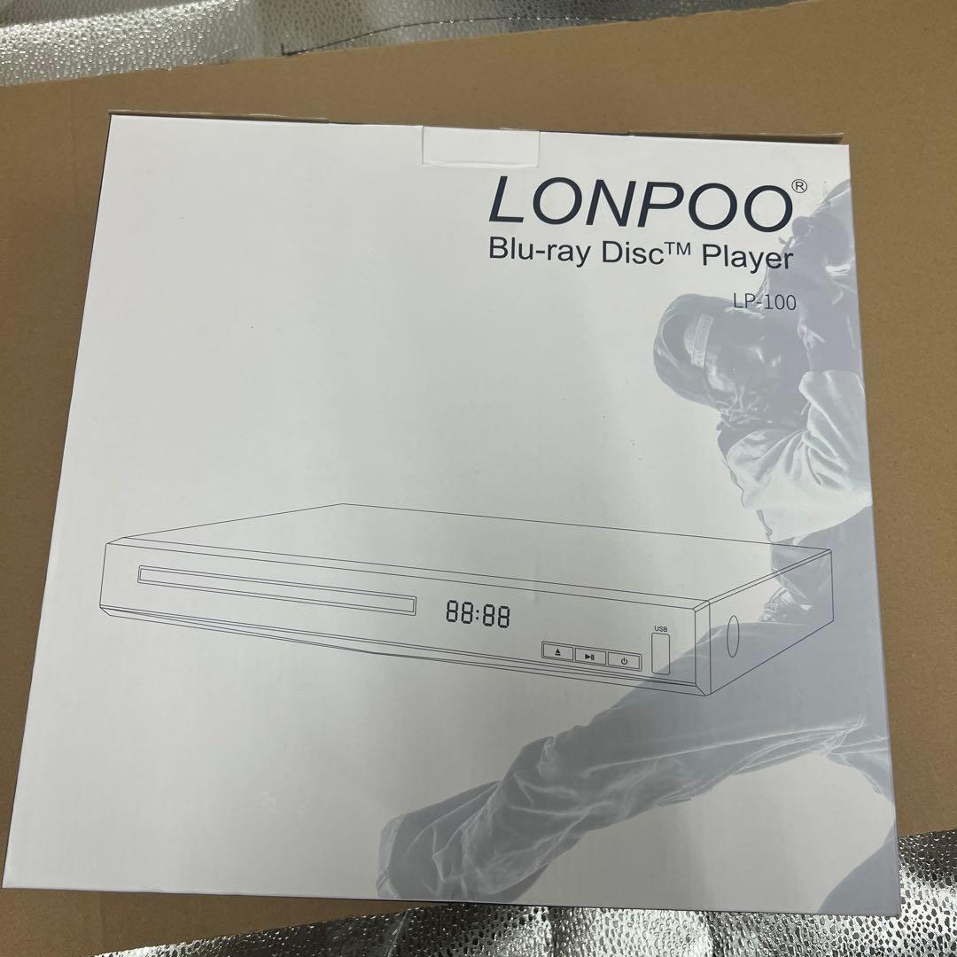 LONPOO DVD ブルーレイプレーヤー フルHD1080p DVD