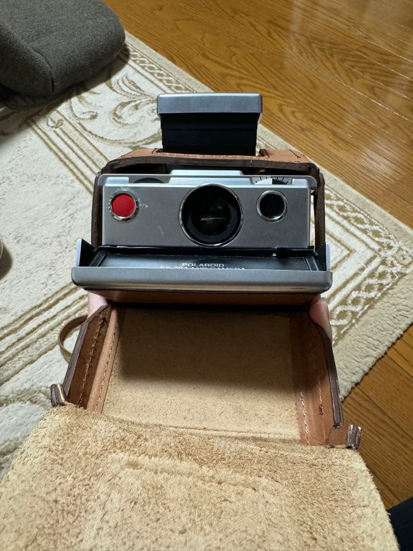 Polaroid SX-70 フィルムカメラ レザーケース付き
