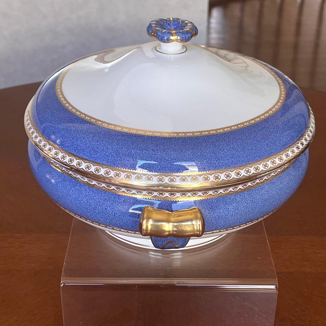 【希少品】ウェッジウッド★ユーランダーパウダーブルー★カバードベジタブル