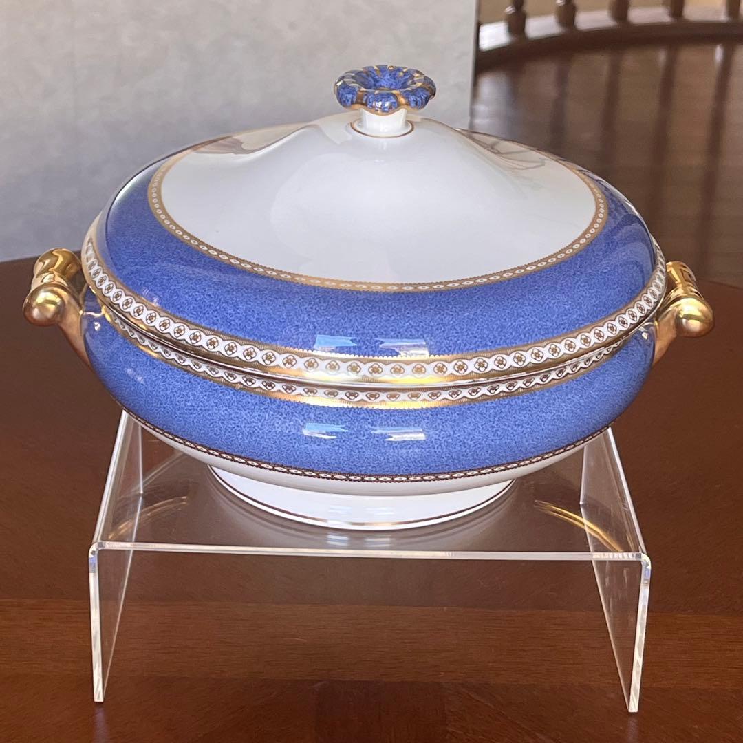 【希少品】ウェッジウッド★ユーランダーパウダーブルー★カバードベジタブル