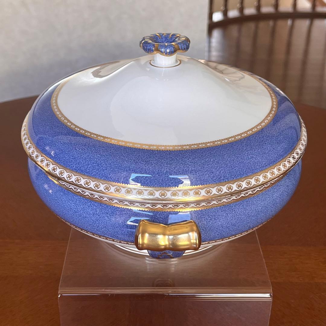 【希少品】ウェッジウッド★ユーランダーパウダーブルー★カバードベジタブル