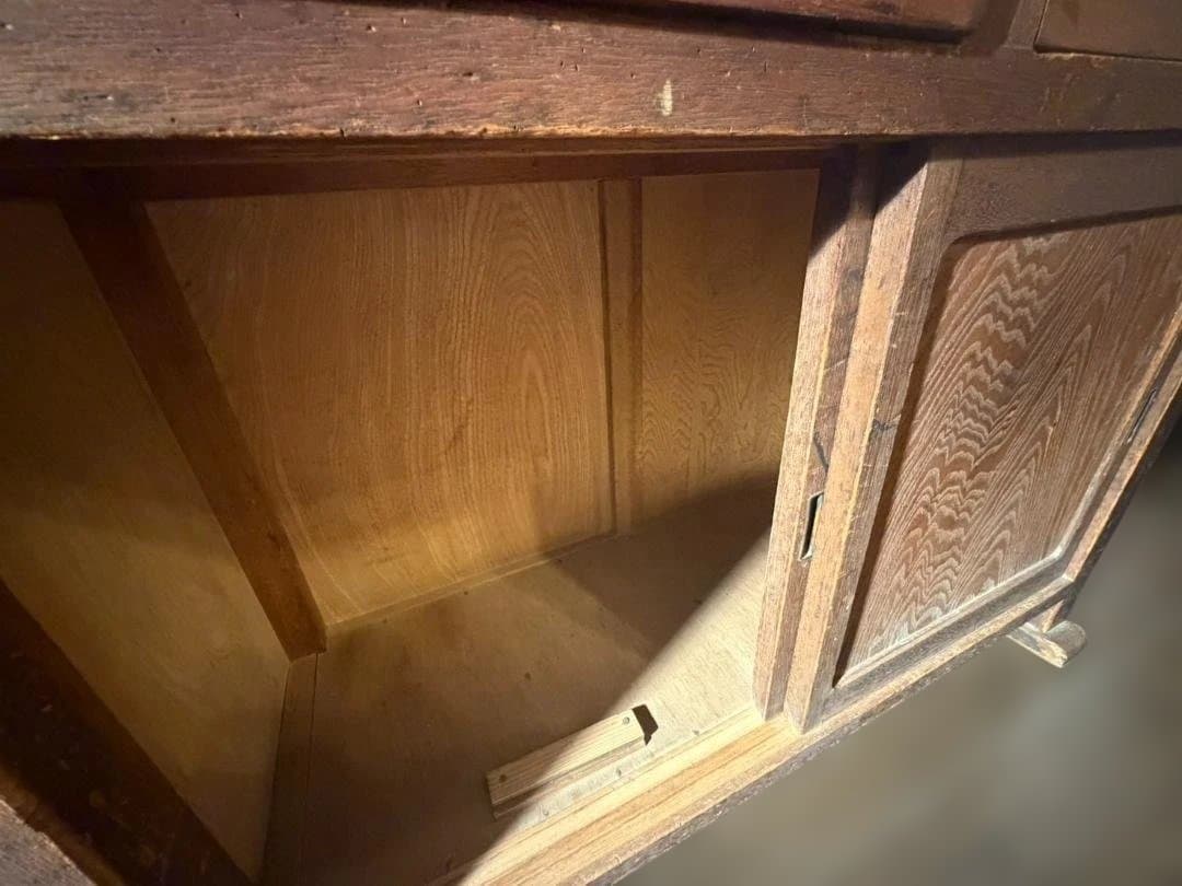 引*マ様 昭和レトロ 小学校 収納棚 木製 キャビネット 学校家具 古家具 ヴィ