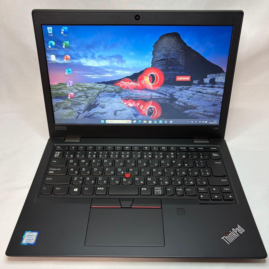 美品 ThinkPad L390 第8世代 i5 8GB 256GB オフィス