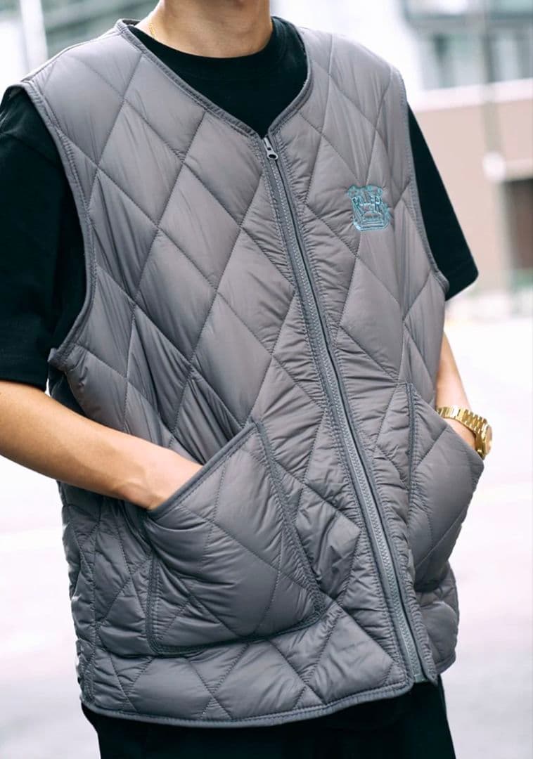 ■ROLLER magazine キルティングベスト F ファー RIPPER■