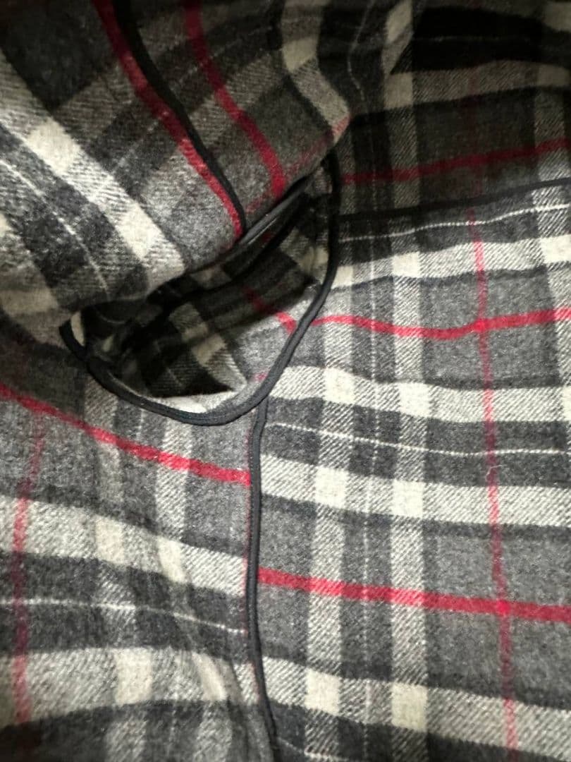 BURBERRY バーバリー ダッフルコート グレー ノバチェック ウール