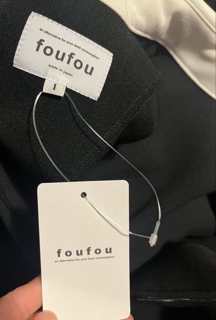 foufou フーフー バイカラー ミニドレス