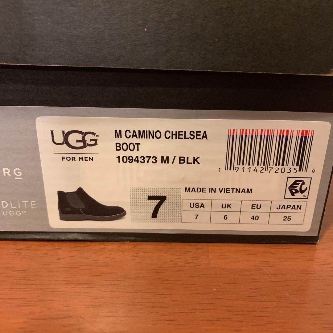 【新品・未使用】UGGアグ　サイドゴア　チェルシーブーツブラック　サイズ25cm