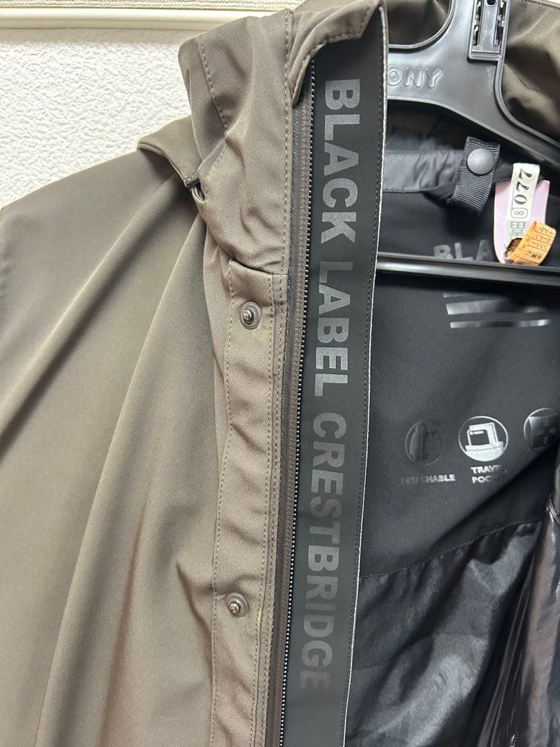 【定価10万円】BURBERRY BLACK LABEL フード付コート