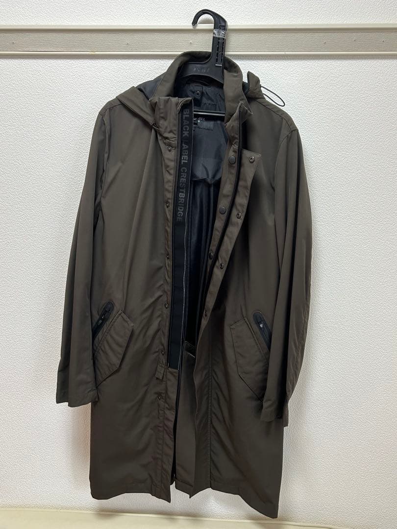 【定価10万円】BURBERRY BLACK LABEL フード付コート