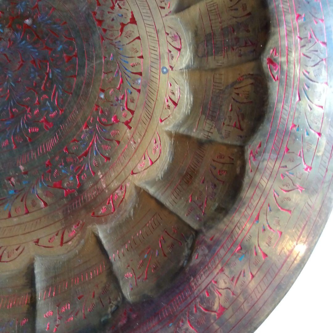 インドの絵皿　骨董品