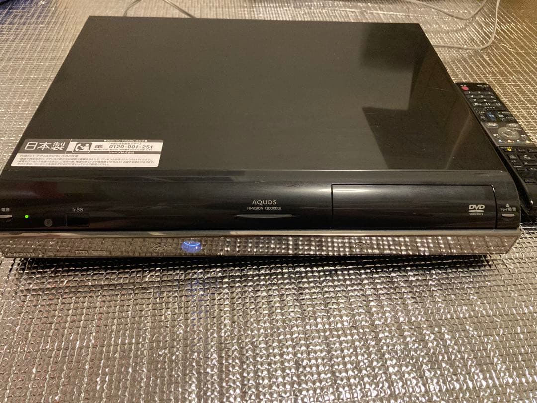 SHARP AQUOS DVDレコーダー 本体 リモコン付き