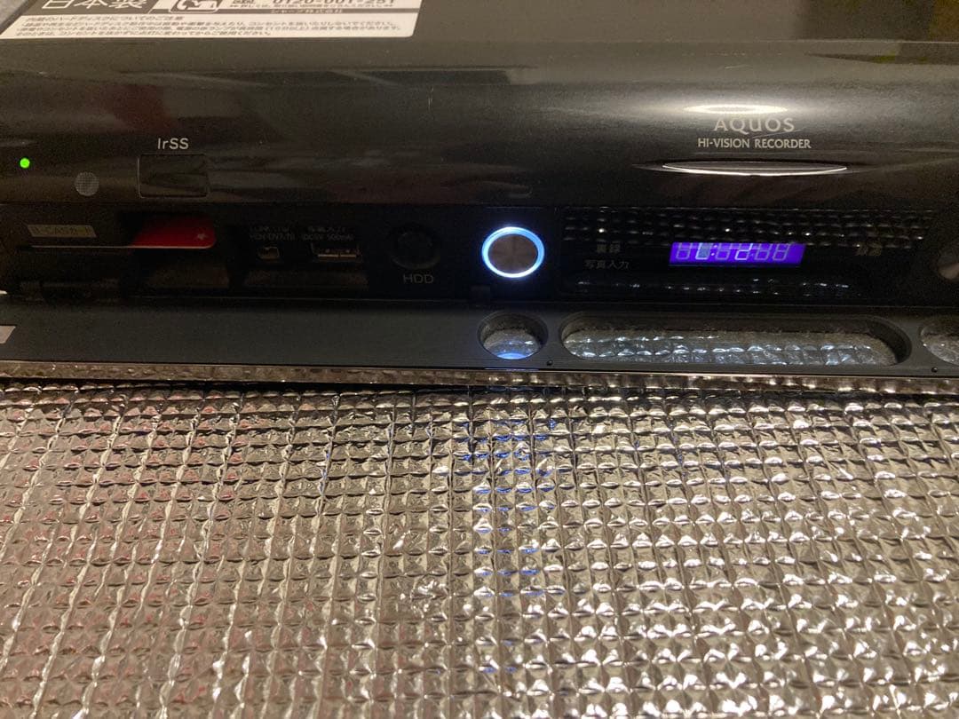 SHARP AQUOS DVDレコーダー 本体 リモコン付き