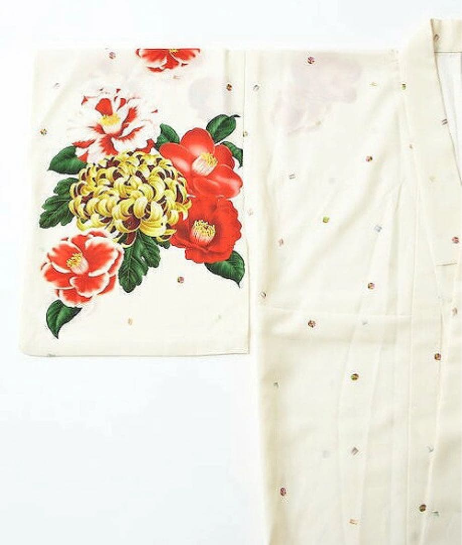 ふりふ　単品 浴衣「飴椿」