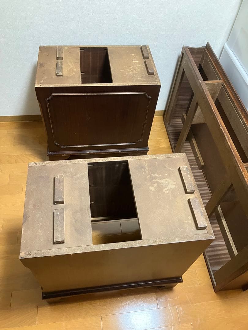 イギリス　アンティーク　机　ディスク　直接受け取りのみ