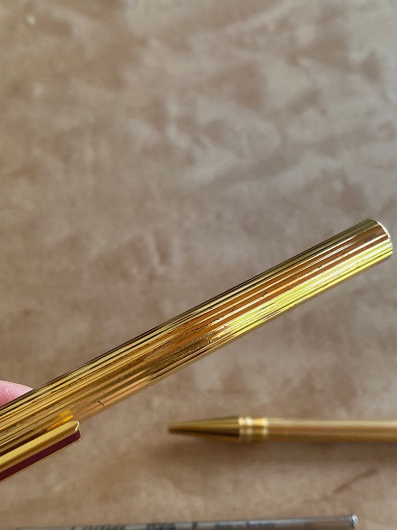 Cartier カルティエ トリニティ ツイスト式ボールペン インク黒ゴールド