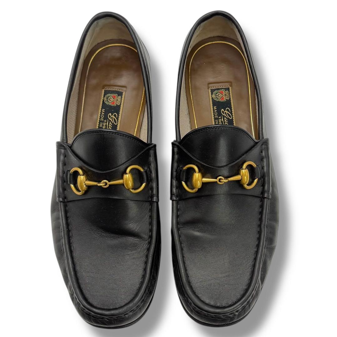 美品 GUCCI グッチ ホースビット 現行 レザー 革靴 ローファー ドレス