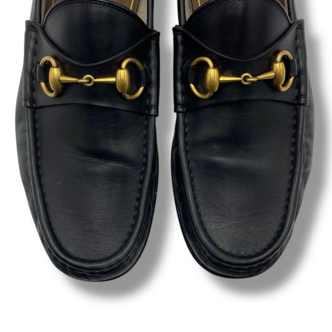 美品 GUCCI グッチ ホースビット 現行 レザー 革靴 ローファー ドレス