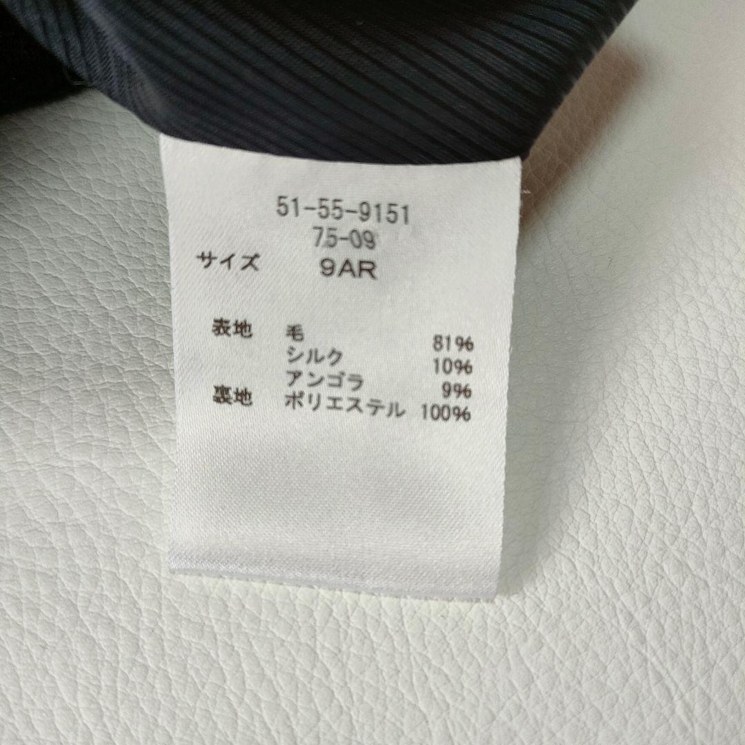 【美品】ニューヨーカー　高級ウールビーバーコート　ノーカラー　シルク　アンゴラ混